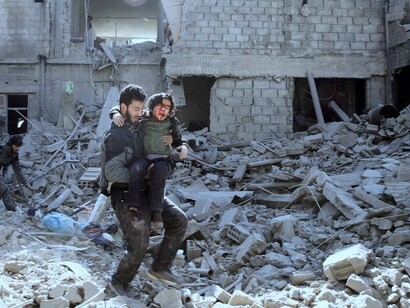 Imágenes de archivo de un país devastado, Siria