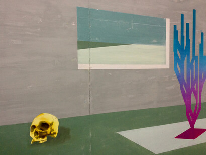 Rian Coughlan, Extension Through Dimension (Your Face In My Space), 2014, oil on canvas © the artist