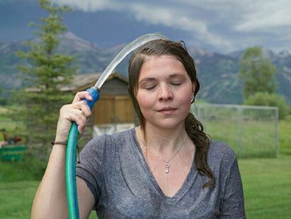 Lucas Foglia, Amanda after a Birthday Party, Jackson, Wyoming, 2010, C-print: 23.5 x 30 inches