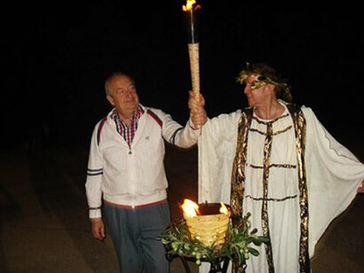 Paris Katsivelos with Igor Kondrashin, Olympia