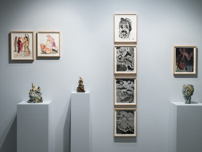33 Works By 3 Artists. Courtesy of Ever Gold 