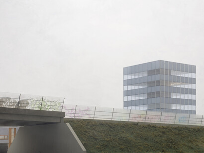 Edwin Zwakman, Dyke II, 2013, c-print, diasec/dibond, 23 3/4 x 45 1/2 in / 60 x 108 cm