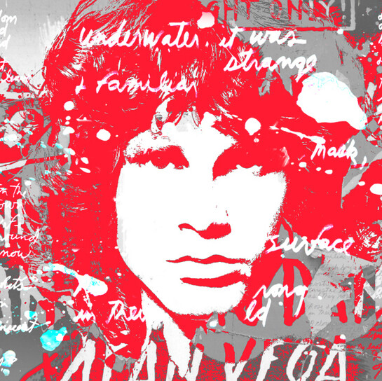 Jim
Morrison (detail),
2013
by
Paul
Gerben