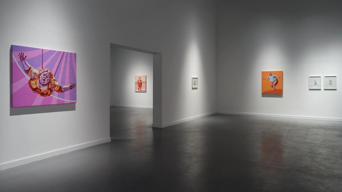 Elias Izoli, Inside out '25, exhibition view. Courtesy of Ayyam Gallery