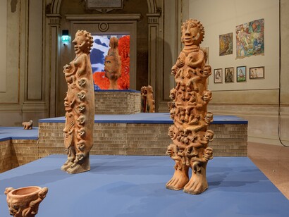 Awa Seyni Camara, Untitled. Sculpture, terracotta. 61. Esposizione Internazionale d’Arte – La Biennale di Venezia, In Minor Keys. Foto di Andrea Avezzù. Courtesy: La Biennale di Venezia