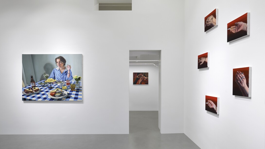 Thérèse Mulgrew, Slow burn, exhibition view. Courtesy of Galleria Poggiali 