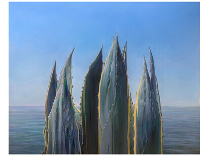 Brooks Anderson, Cathedral, 2020, oil on canvas, 48x60 inches. Courtesy of Andra Norris Gallery 