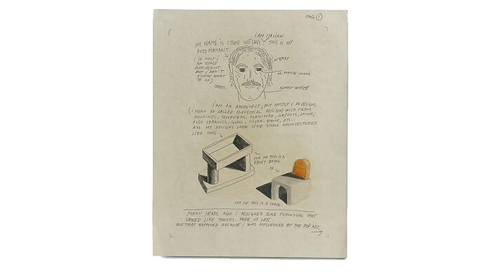 Ettore Sottsass. Courtesy of MET