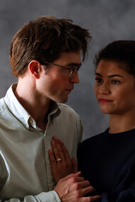 The Drama is a dark romantic comedy-thriller directed by Kristoffer Borgli that follows a young couple, Emma (Zendaya) and Charlie (Robert Pattinson), whose seemingly stable relationship descends into emotional turmoil one week before their wedding after a shocking confession about their pasts