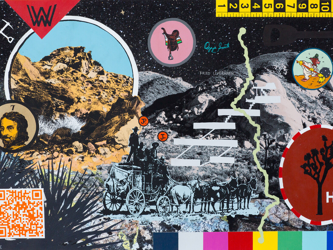 Ryan Metke, Ryan Mountain, 2014, Signed & dated on verso, Acrylic on canvas, 40 x 59 3/4 in, 101.6 x 151.8 cm (MET001)