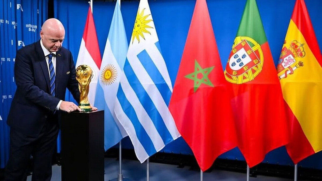 Gianni Infantino, presidente de la FIFA, presenta las sedes del próximo Mundial de 2030