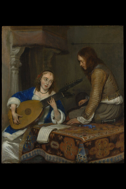 Artist:Gerard ter Borch the Younger (Dutch, Zwolle 1617–1681 Deventer)
Date:ca. 1658
Medium:Oil on wood
Dimensions:14 1/2 x 12 3/4 in. (36.8 x 32.4 cm)
Classification:Paintings
Credit Line:Bequest of Benjamin Altman, 1913