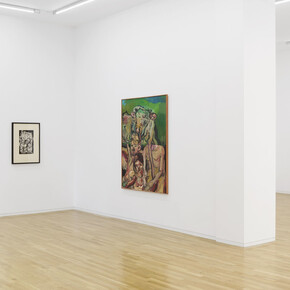Georg Baselitz, exhibition view. Courtesy of Jahn und Jahn