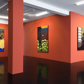 Zandile Tshabalala, Don’t let me fall, exhibition view. Courtesy of Galerie Nagel Draxler