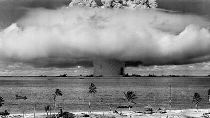 Nuclear explosion in the Pacific Ocean