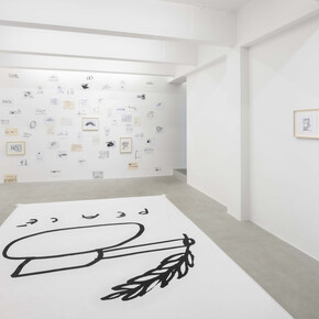 Dan Perjovschi, Drawing anarchy, exhibition view. Courtesy of kaufmann repetto