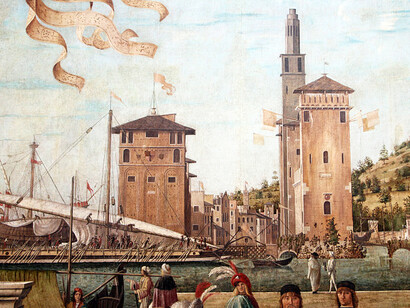 Vittore Carpaccio, Ritorno degli ambasciatori alla corte inglese, particolare