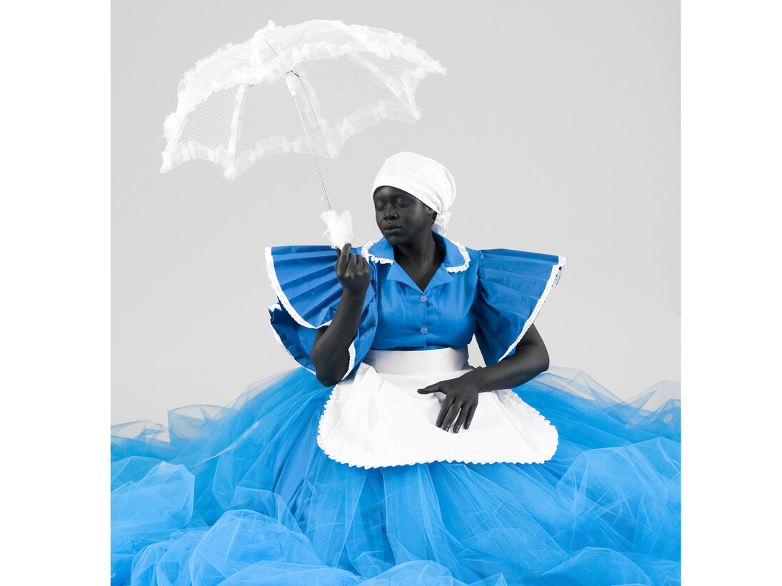 Mary Sibande, I’m a Lady, 2009, Digital print on cotton rag matte paper, Photograph by John Hodgkiss, Courtesy of Gallery MoMo
