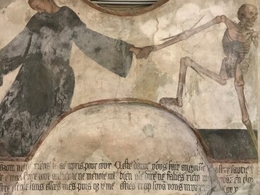 Danza macabra, Chiesa della Consolata XV sec., Saluzzo, Italia