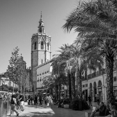 Plaza de la Reina en Valencia, España
