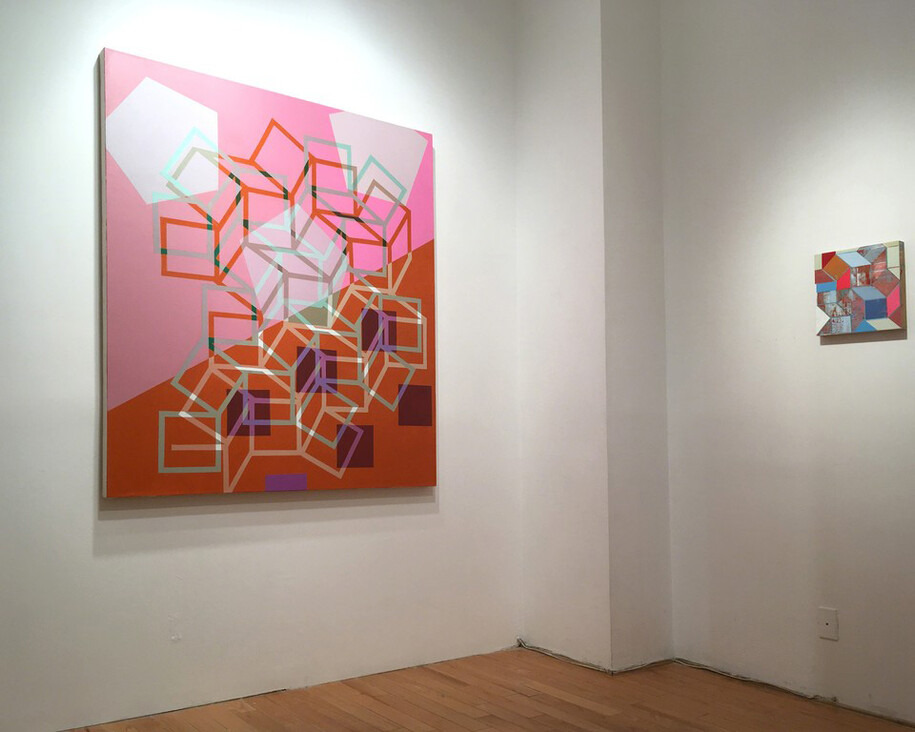 Worldline Schreiber Paintings, Exhibition view. Courtesy of Garvey|Simon