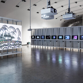 Radical software. Women, art and computing 1960–1991, ausstellungsansicht. Mit freundlicher genehmigung der Kunsthalle Wien