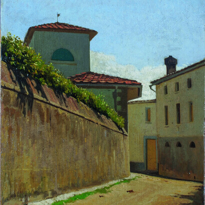 Giuseppe Abbati, Stradina al sole, 1862