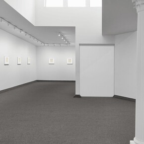 Agnes Martin, On a clear day, exhibition view. Courtesy of Krakow Witkin Gallery
