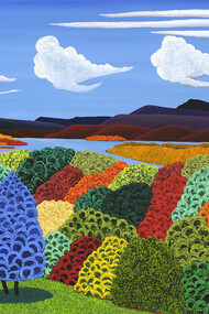 Jack Stuppin, Hudson River View from Olana