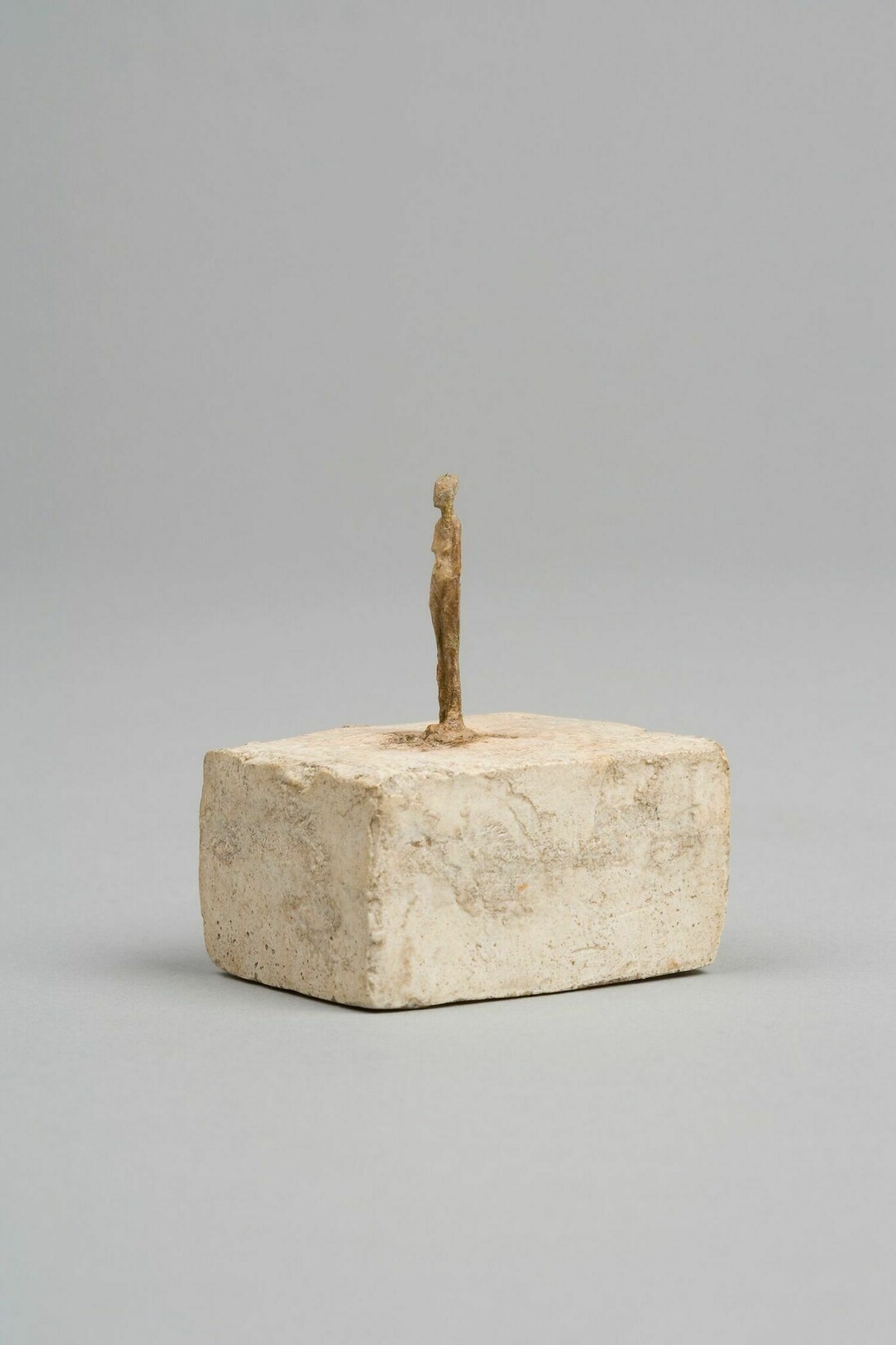 Very Small Figurine  c.1937-1939Plaster, traces of colour 4.5 x 3 x 3.8 cm Collection Fondation Alberto et Annette Giacometti, Paris © Alberto Giacometti Estate, ACS/DACS, 2017 