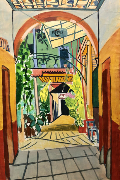 Jason Berger, Hotel lobby, Patzcuaro, 1972/74. Courtesy of Childs Gallery