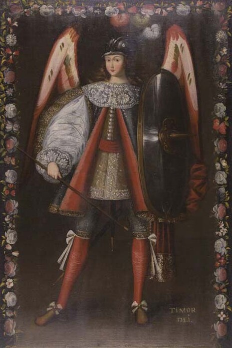 Anónimo, Arcángel Miguel, s. XVII. Cortesía del Museo Pedro de Osma