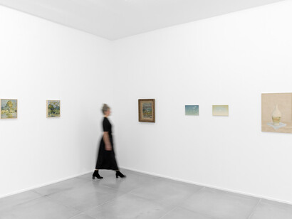 Vários artistas, A paisagem que atravessa o tempo, vista da exposição. Cortesia da Galeria Simões de Assis