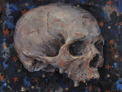 Tagreed Darghouth, “Rainbow of Death” series, 2013, Acrylic on Canvas, 59h x 78.7w in (150h x 200w cm) / Courtesy of Taymour Grahne Gallery, New York, NY