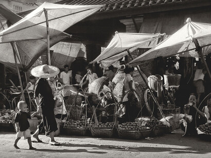 Fan Ho 'Dancing Canopies (白篷的舞步)' Hong Kong 1950s and 60s, courtesy of Blue Lotus Gallery