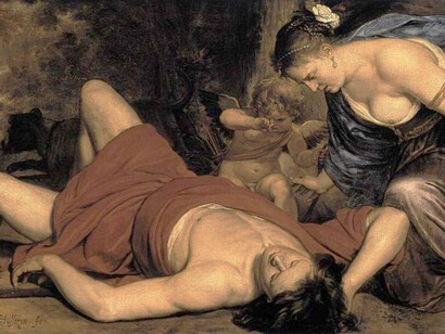 Cornelis Pietersz Holsteijn, Venere e Amor in lutto per la morte di Adone