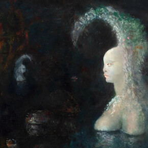Leonor Fini, Le lac, 1991. Courtesy of Weinstein Gallery