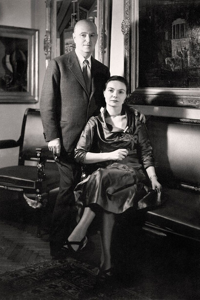 Adriano Pallini e la moglie Marta Pallini