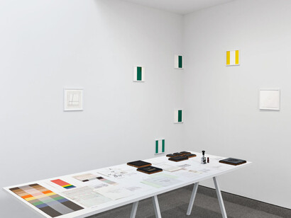 Various artists, Rubber Stamp portfolio, exhibition view. Courtesy of Krakow Witkin Gallery