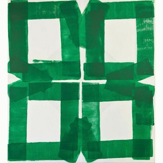 Kes Richardson, Garden XVI, 2013, Acrylic on canvas, 100 x 90 cm