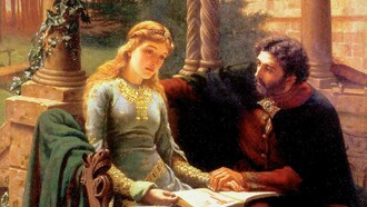 «Abelardo e Heloísa» (1882), E. B. Leighton
