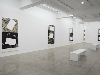 John Baldessari: Pollock/Benton, Exhibition view. Courtesy of Marian Goodman Gallery