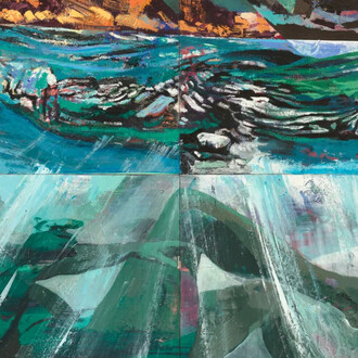 Che Lovelace, Head above water (detail), 2025. Courtesy of Nicola Vassell Gallery