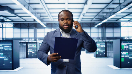 An IT technician monitors enterprise IS and nurtures the optimal flow of data and information