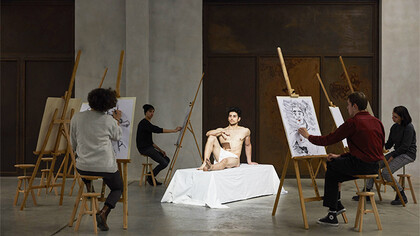 Patrizio Di Massimo, 'Self-Portrait as a model (Take me, I’m yours)', 2017. Courtesy Patrizio Di Massimo, T293, Roma e Pirelli HangarBicocca, Milano. Foto: Agostino Osio