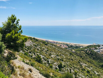 Vista del Macizo del Garraf, Cataluña, España