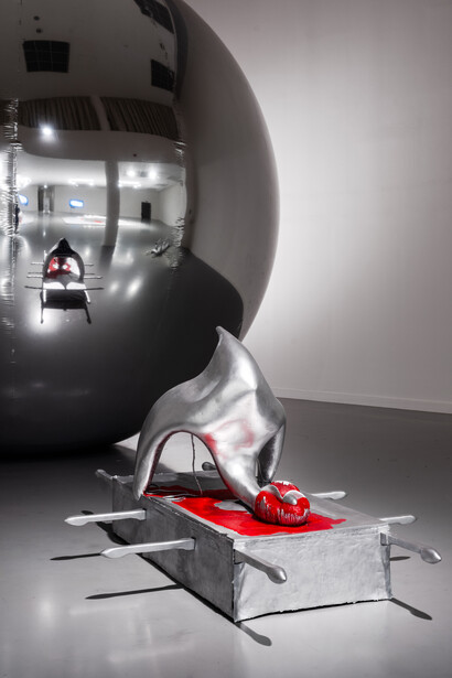 Stef Van Looveren, Cosmic body. First incision, exhibition view. Courtesy of M HKA