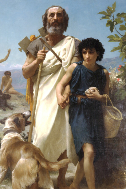 «Homero y su lazarillo» (1874), William-Adolphe Bouguereau (1874)