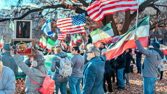 Protestas en contra de la ofensiva estadounidense en Irán, Washington, Estados Unidos, 11 de enero de 2026. Fotografía: Ted Eytan