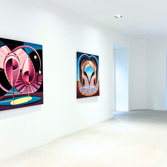 Jason Ho, Line between homes, exhibition view. Courtesy of Villazan Gallery